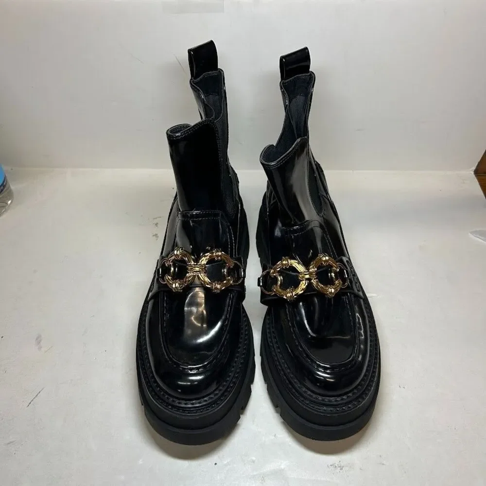 Circus by Sam Edelman Womens 8 M Black Brooks Platform Boots DISPLAY RI4